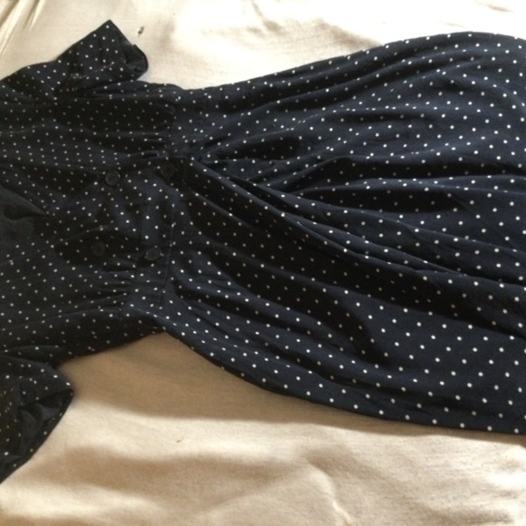 Vintage Escada 100% silk dress, sz 38 below the knee polka dot - Picture 3 of 11